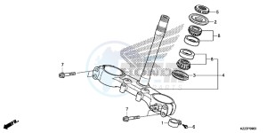 CRF250LD CRF250L UK - (E) drawing STEERING STEM