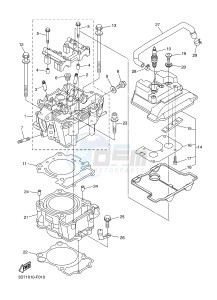 WR250R (32DT 32DS 32DU) drawing CYLINDER