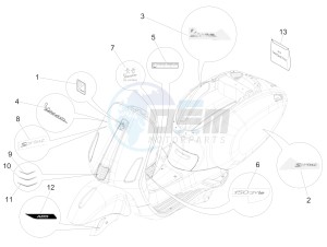 150 Sprint 4T 3V ie (EMEA) drawing Plates - Emblems