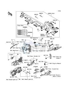 NINJA ZX-10R ZX1000E9F FR GB XX (EU ME A(FRICA) drawing Chassis Electrical Equipment