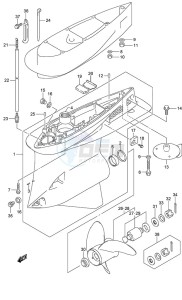 DF 300AP drawing Gear Case