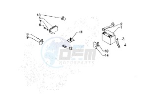 Beverly RST 125 drawing Battery