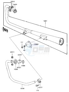 KZ 440 B (B1) drawing MUFFLER -- 81 B2- -