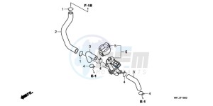 CBR1000RRA BR drawing AIR INJECTION CONTROL VALVE