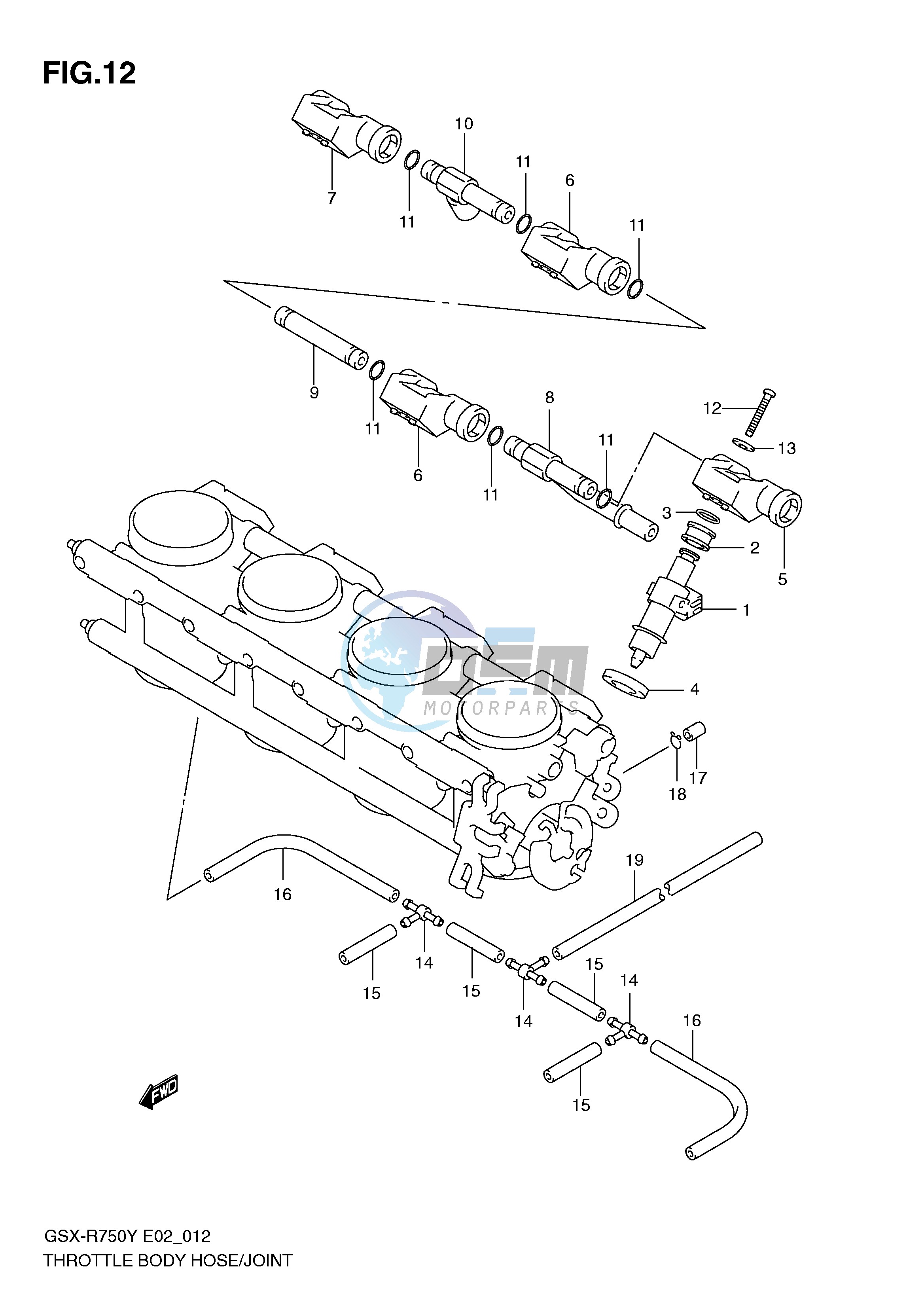 THROTTLE BODY HOSE JOINT (MODEL Y)