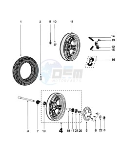 KISBEE 4T OY D drawing WHEELS