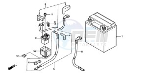 XL1000V VARADERO drawing BATTERY