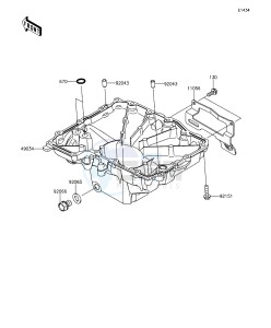 Z1000 ABS ZR1000GEFA FR GB XX (EU ME A(FRICA) drawing Oil Pan