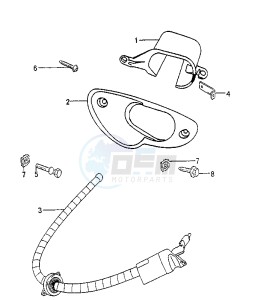 SPEEDFIGHT AQUA - 50 cc drawing ANTI THEFT