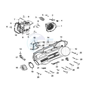 SUM 125 drawing CRANKCASE COVER