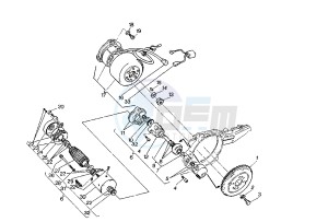 RAPTOR 125 drawing FLYWHEEL -STARTING MOTOR