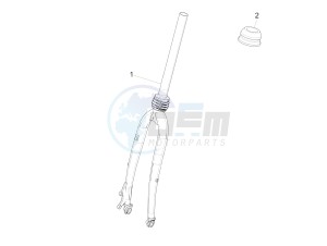 Wi-Bike Uni Mech Comfort 2016-2017 (EMEA) drawing Fork/steering tube - Steering bearing unit