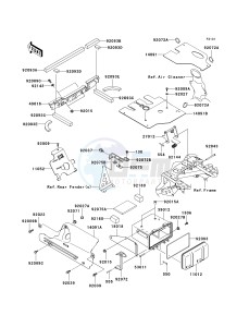 KVF 360 A [PRAIRIE 360 4X4] (A6F-A9F) A8F drawing FRAME FITTINGS