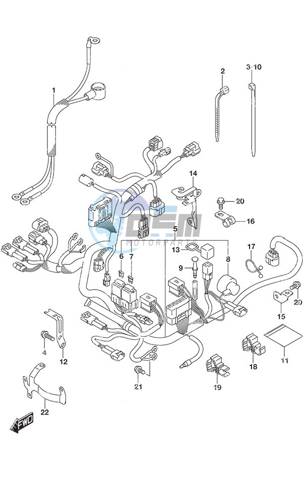 Harness Tiller Handle w/Power Tilt