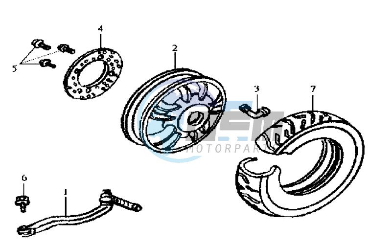 REAR WHEEL / REAR FORK