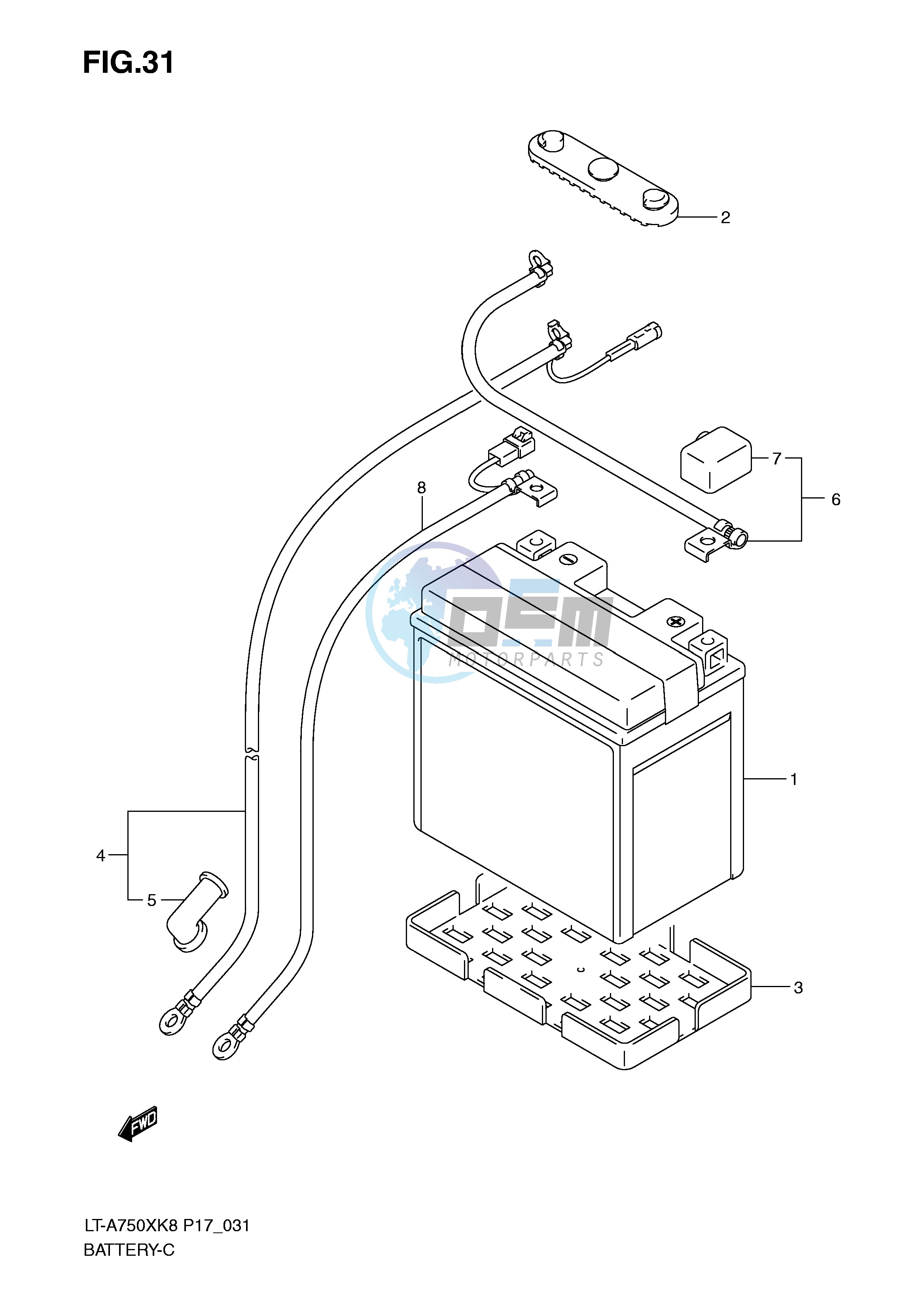 BATTERY (LT-A750XK8 XZK8)