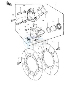 KZ 1000 P [POLICE 1000] (P1-P5) [POLICE 1000] drawing FRONT BRAKE