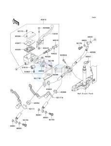 VN 1600 A [VULCAN 1600 CLASSIC] (A6F-A8FA) A8F drawing FRONT MASTER CYLINDER