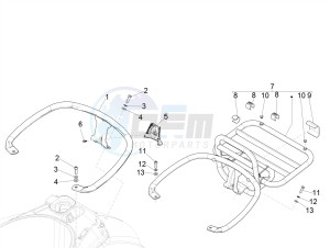 GTS 125 4T E4 ABS (EMEA) drawing Rear luggage rack