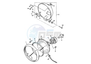 V-MAX 1200 drawing HEADLIGHT