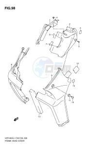 VZR1800 (E3) INTRUDER drawing FRAME HEAD COVER (VZR1800ZL1 E33)