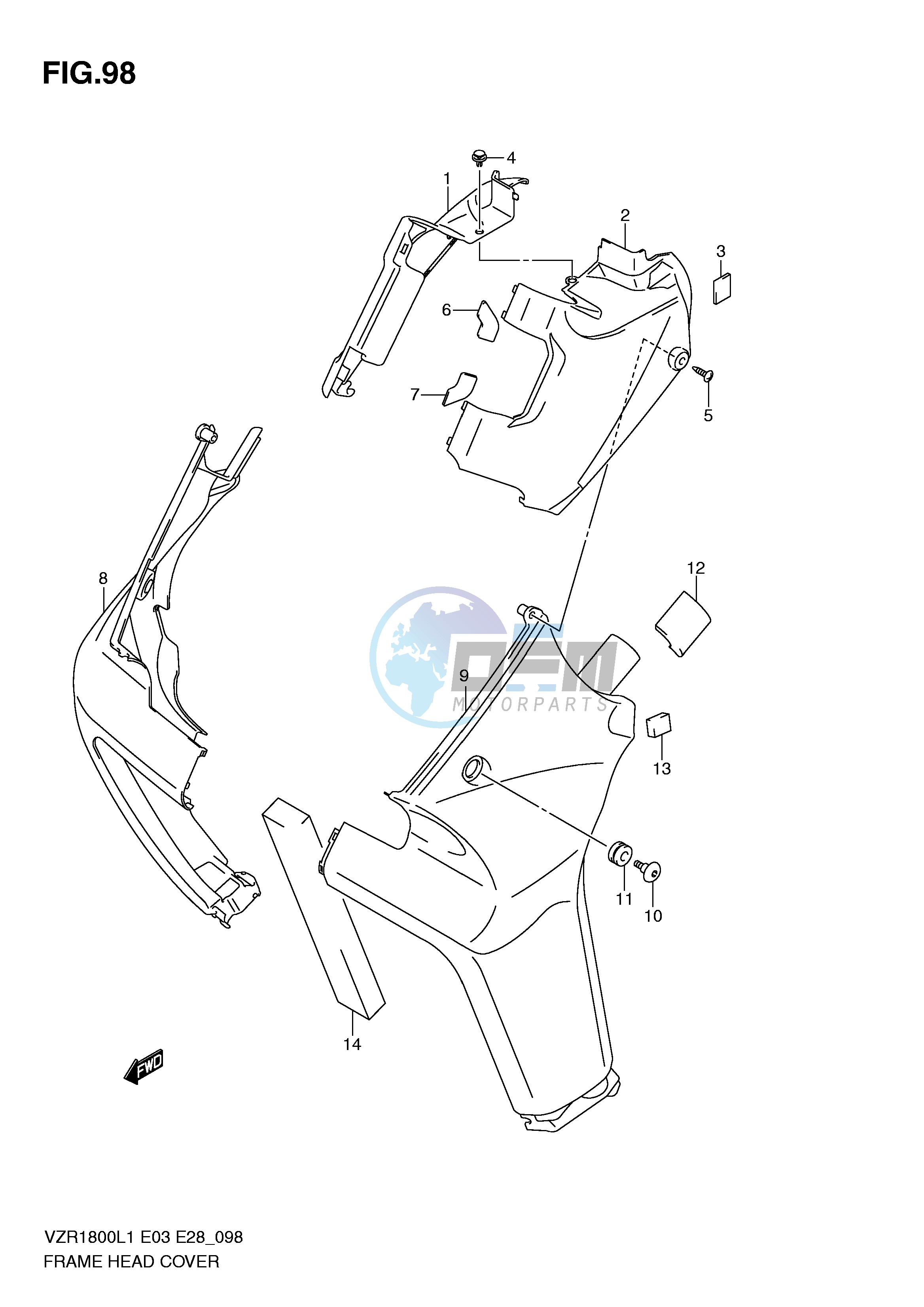 FRAME HEAD COVER (VZR1800ZL1 E33)