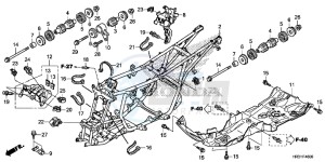 TRX420FA1H TRX420 ED drawing FRAME BODY