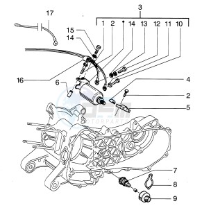 Hexagon 125 LX4 drawing Starter assembly