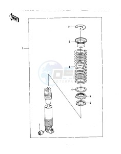 KDX 420 B [KDX420] (B1) [KDX420] drawing SHOCK ABSORBER