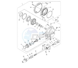 FJR AS 1300 drawing DRIVE SHAFT AND FINAL GEAR