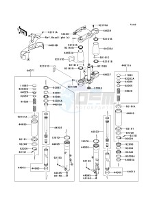 VN 2000 J [VULCAN 2000 CLASSIC LT] (8F-9F) J8F drawing FRONT FORK