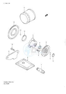 DL650 ABS V-STROM EU-UK drawing OIL PUMP