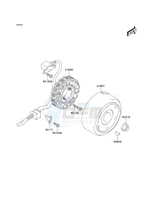 KSF 400 A [FX400] (A6F) A6F drawing GENERATOR