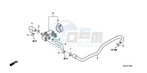 CB600FA9 France - (F / ABS CMF) drawing AIR INJECTION CONTROL VALVE