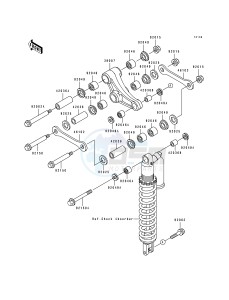 KX 125 J [KX125] (J1) [KX125] drawing SUSPENSION