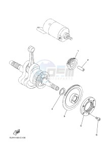 YFM350FWA YFM350DE GRIZZLY 350 4WD (1NSD 1NSE 1NSF) drawing STARTER CLUTCH