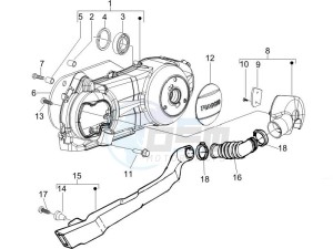 Liberty 125 4t ptt (I) Italy drawing Crankcase cover - Crankcase cooling