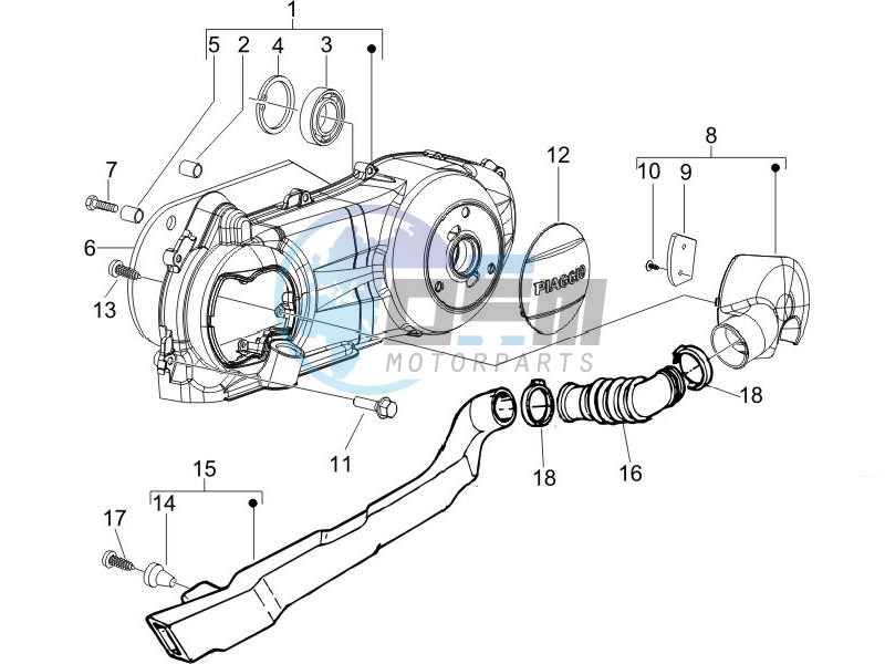 Crankcase cover - Crankcase cooling