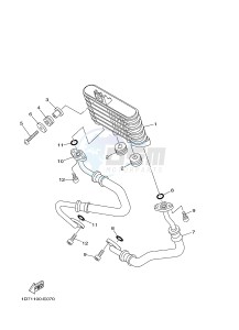 XV1900A MIDNIGHT STAR (1CR5) drawing OIL COOLER