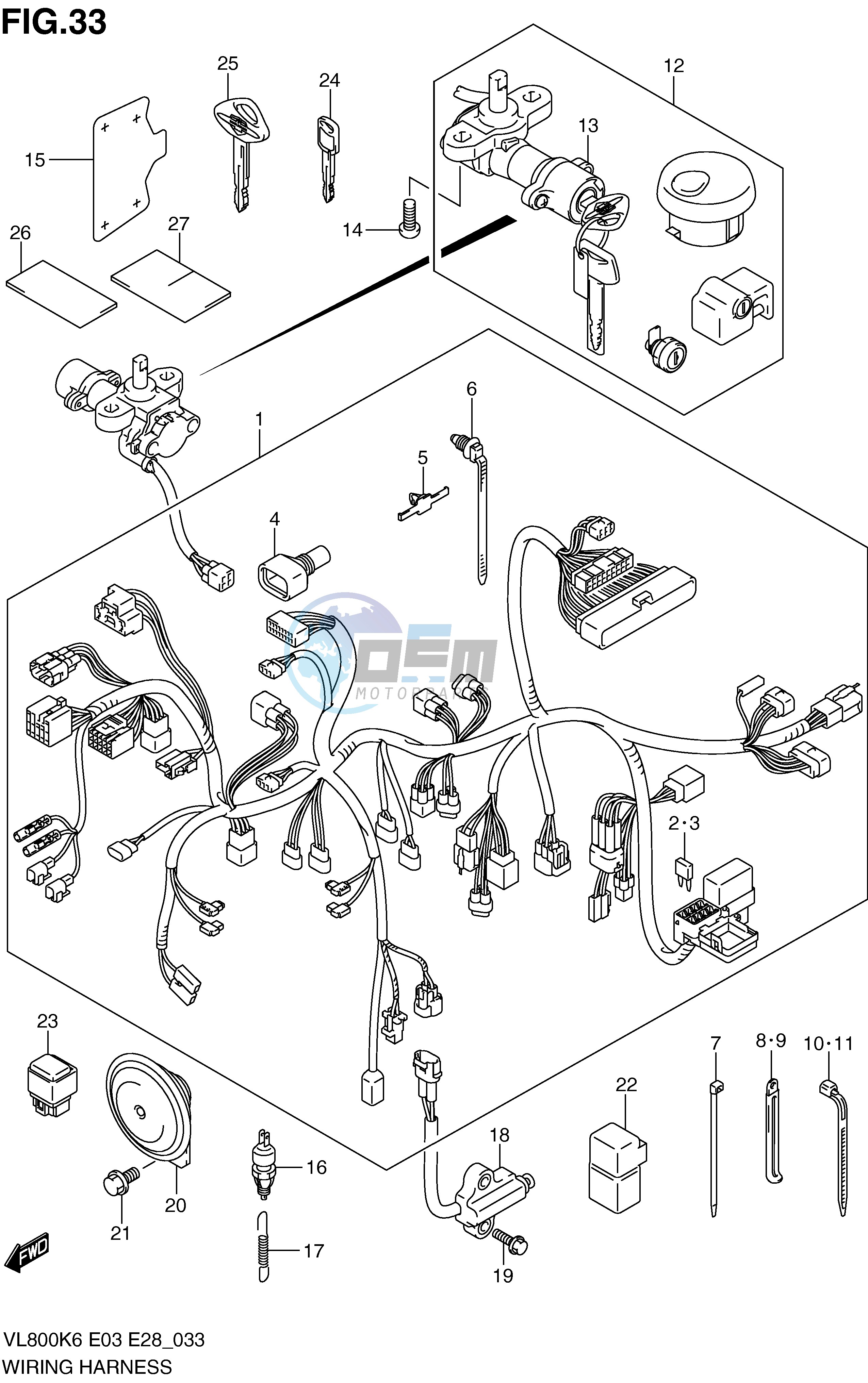 WIRING HARNESS (MODEL K6 K7 K8)