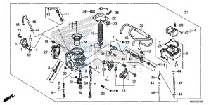 TRX500FPAE TRX500FPA Europe Direct - (ED) drawing CARBURETOR