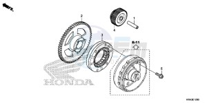 TRX500FE2E TRX500FE2 Europe Direct - (ED) drawing STARTING GEAR