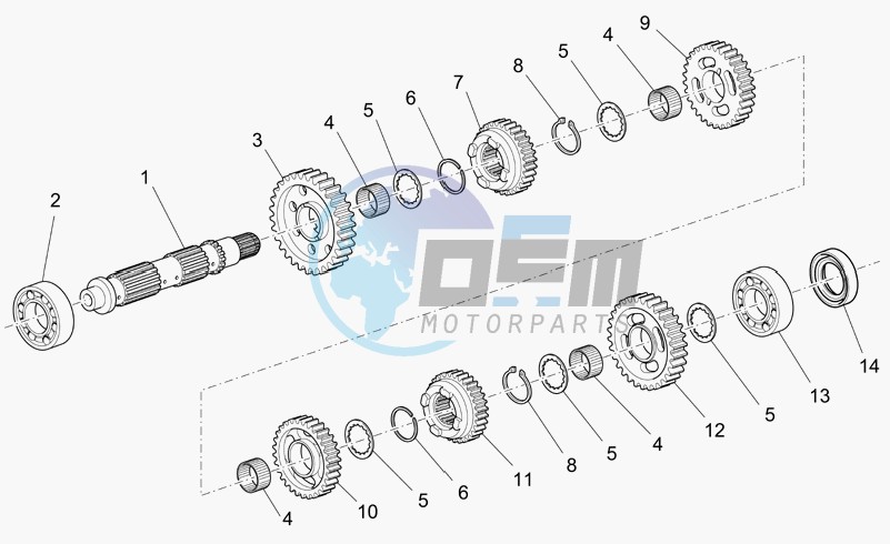 Driven shaft