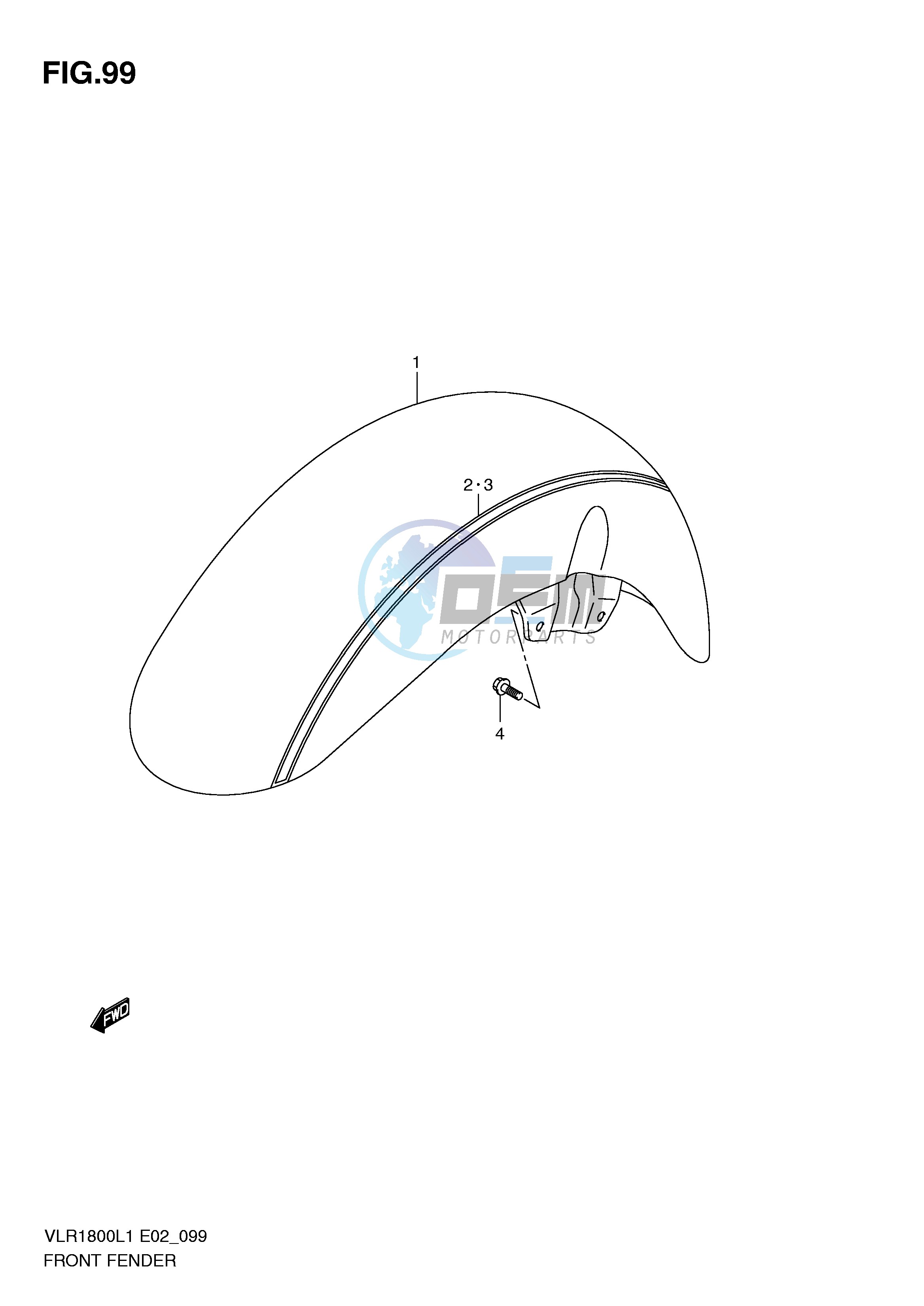 FRONT FENDER (VLR1800TL1 E2)