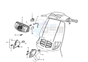 Zip 50 RST drawing Headlight