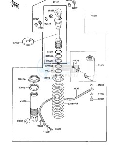 KX 125 D [KX125] (D1) [KX125] drawing SHOCK ABSORBER