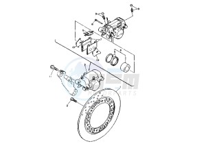 XJ N 600 drawing REAR BRAKE CALIPER