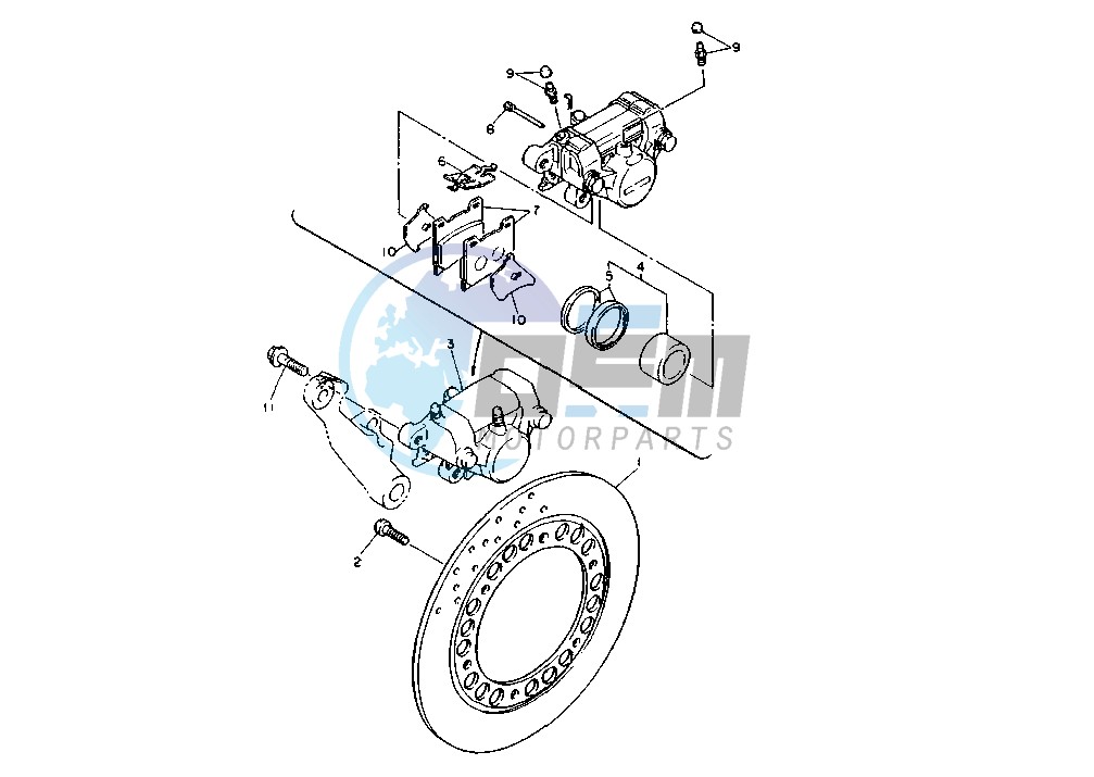 REAR BRAKE CALIPER