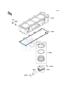 NINJA ZX-12R ZX1200-B4H FR GB GE XX (EU ME A(FRICA) drawing Cylinder/Piston(s)