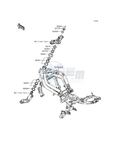 ER-6F_ABS EX650FEF XX (EU ME A(FRICA) drawing Frame